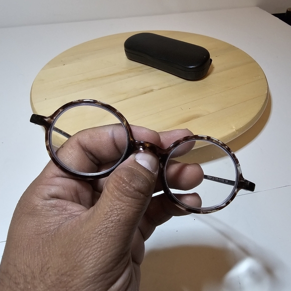 TR90 Italy Deigned +2.75 Tortoise Color Round Frames Only TR281-2 C26 43-22-135 - Picture 6 of 8